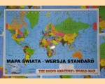 Mapa świata dla krótkofalowców 68 x 48 cm