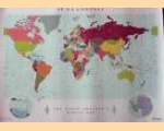 Mapa świata dla krótkofalowców format 70 x 100 cm